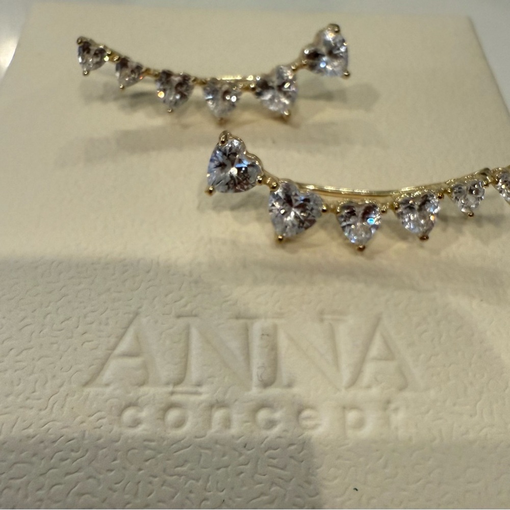 Anna Concept Gold and Silver Earrings